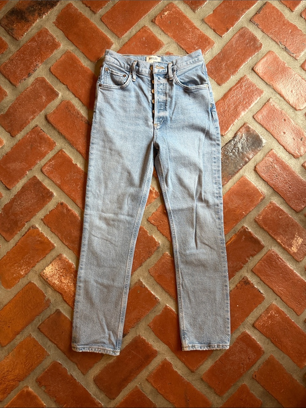 Agolde Light Blue Slim Straight Men’s Jeans